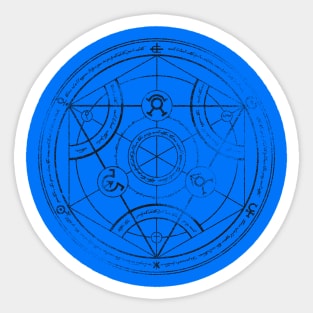 Human Transmutation Circle - black Sticker